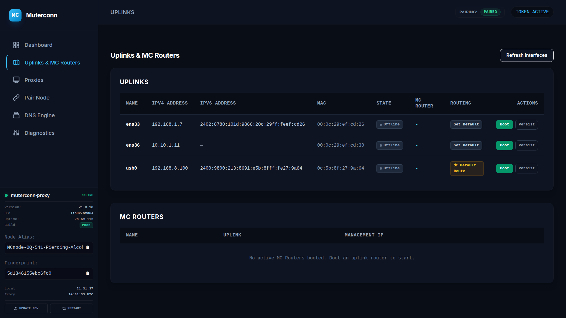 Initial Interface State